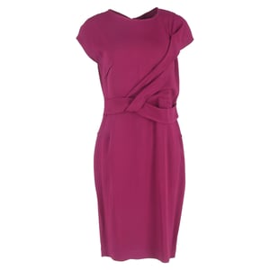 Roland Mouret Nepa gedrapeerde midi-jurk in paarse viscose