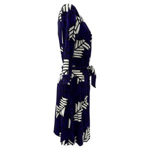 Diane Von Furstenberg nieuwe Julian wikkeljurk in paarse viscose