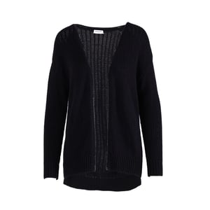 Saint Laurent lange collegecardigan met zwarte kettingdetails - jaren 2010
