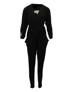 Michael Kors jumpsuit van stretchjersey met studs in zwart polyester