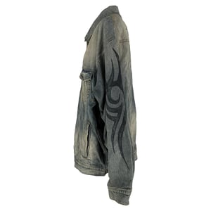 Balenciaga Y2K oversized jas in lichtblauwe denim