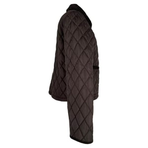 Burberry cropped gewatteerd jack in bruin polyamide