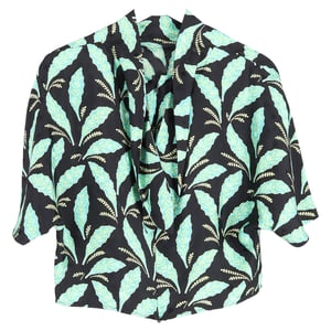 Top met bladprint van Diane Von Furstenberg in veelkleurige viscose.