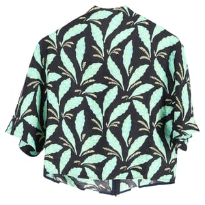 Top met bladprint van Diane Von Furstenberg in veelkleurige viscose.