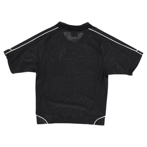 Balenciaga Lion Crest voetbalshirt T-shirt in zwart polyester