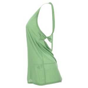 Acne Studios mouwloze tanktop met ronde hals in groene lyocell