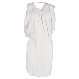 Mouwloze jurk tot op de knie van Acne Studios in witte viscose
