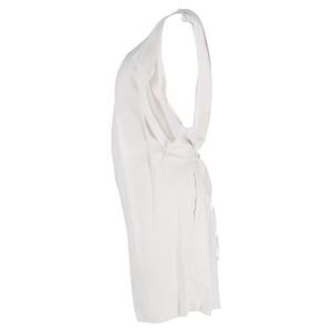 Mouwloze jurk tot op de knie van Acne Studios in witte viscose