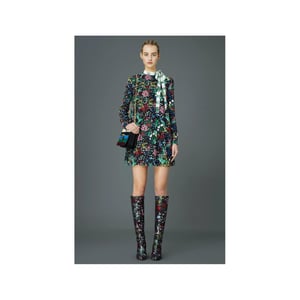 Valentino midi-jurk met bloemenprint - jaren 2010