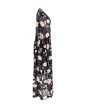 Ganni Carlton maxi-jurk van georgette met bloemenprint van viscose