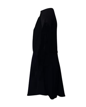 Balenciaga Vintage gebreide jurk in marineblauwe rayon