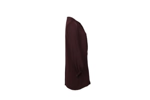 Jurk met blousonmouwen van Diane Von Furstenberg in bordeauxrode zijde