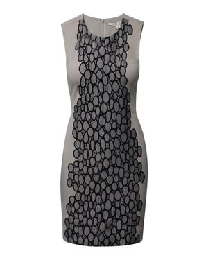 Diane Von Furstenberg Tilda Shift Dress in grijze viscose
