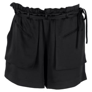 Valentino Garavani Paperbag Shorts in zwarte viscose