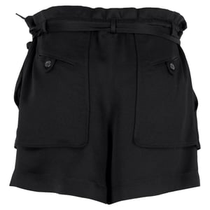 Valentino Garavani Paperbag Shorts in zwarte viscose