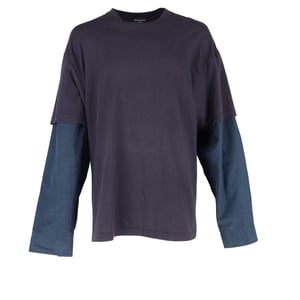 Balenciaga gelaagd T-shirt met lange mouwen in veelkleurig katoen