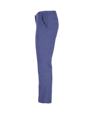 Diane Von Furstenberg broek met plooien in blauwe viscose
