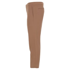 Chloé middelhoge taille rechte broek van bruine wol
