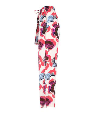 Diane Von Furstenberg Denise pyjamabroek met bloemenprint in veelkleurige crêpe