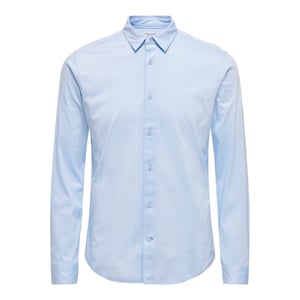 Only Heren Regular Shirt Met Lange Mouwen (Kasjmierblauw)