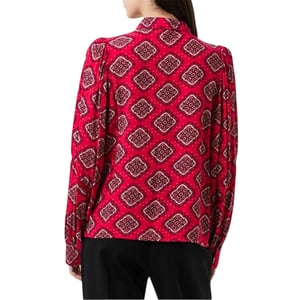 Vero Moda Dames-shirt met kanten details, losse pasvorm en pofmouwen (Frambozenroze)