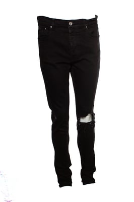 Amiri, Zwarte distressed jeans