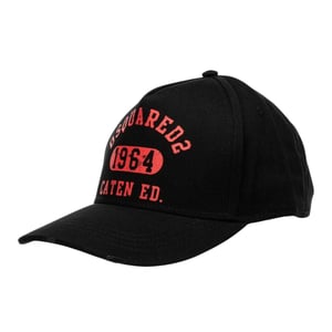 DSquared2 Katoenen unisex baseballpet met 1964-logo (Zwart)