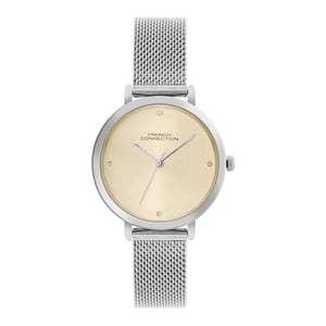French Connection Dames/Dames Analoog Horloge (Mosterd/zilver)