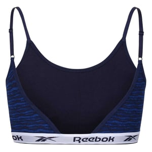 Reebok Bralette voor dames met Berry Zebra-print (Blauw/Zwaar)