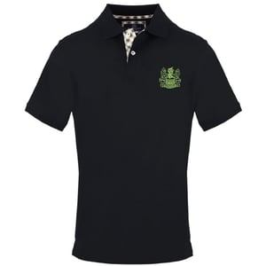 Aquascutum Heren Poloshirt met Kraag en Korte Mouwen (Zwart)