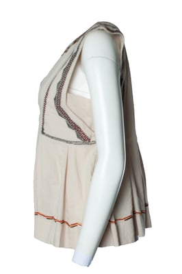 Isabel Marant Étoile, geborduurde beige top