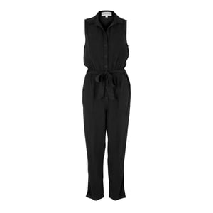 Bella Dahl Dames Effen Colloze Mouwloze Romper (Vintage Zwart)