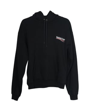 Balenciaga Politieke Campagne Hoodie in Zwarte Katoen