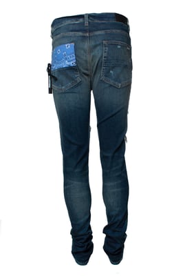 Amiri, vintage patchwork bandanna jeans