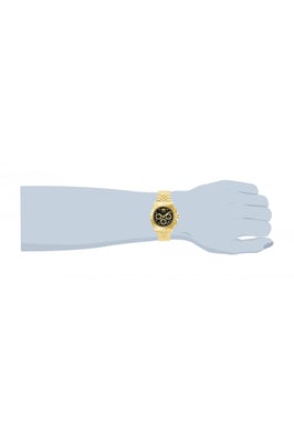 Invicta Speedway 31001 Herenhorloge - Quartz Uurwerk - Roestvrij Staal met Zwarte Wijzerplaat - 39 mm