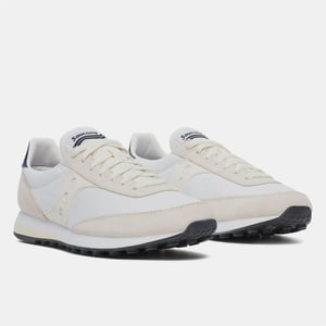 Saucony Unisex-sportschoenen van suède, maat 80 voor volwassenen (Wit/Crème)