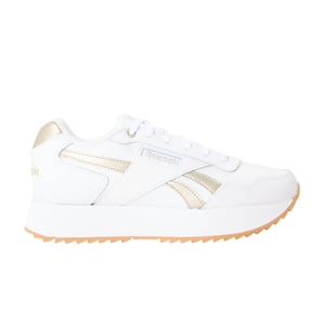 Reebok Vlakke sportschoenen voor dames met Glide Ripple Mesh-ontwerp (Wit/Zand)