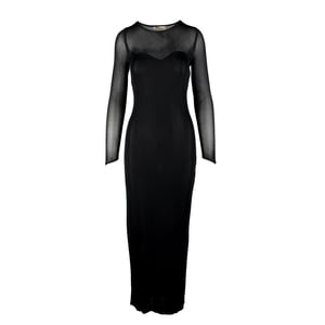 Mugler mesh lange jurk - jaren '90