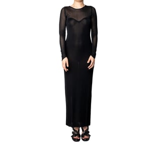 Mugler mesh lange jurk - jaren '90