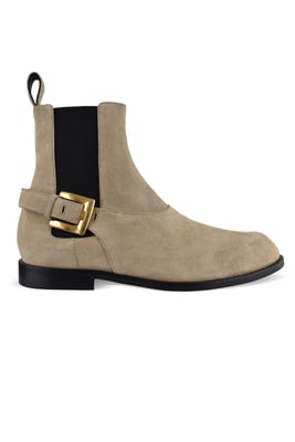 Balmain Balmain Anthem Chelsea-laarzen Beige