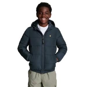 Lyle & Scott Gewatteerde donsjas voor kinderen (Marine)