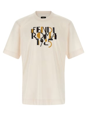 Fendi Witte Katoenen T-Shirt