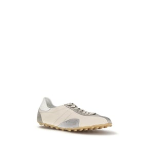 Maison Margiela Beige Kalfsleren Bos Taurus Sport Sneakers