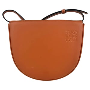 Loewe Heel Kleine Pouch in Bruin Leer