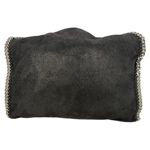 Stella McCartney Kleine Falabella Totetasje in Zwart Shaggy Deer