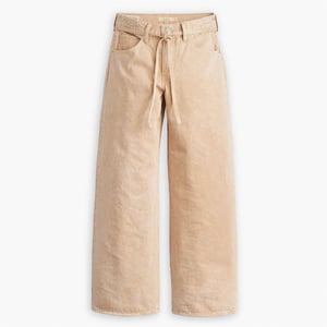 Levis Dames/Dames Jeans met wijde pijpen (Beige)