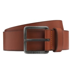 Boss Herenriem van rundleer (Medium Bruin)
