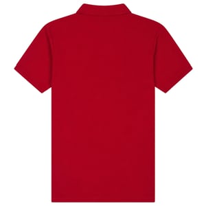 Farah Bugsworth-poloshirt met korte mouwen en borduursel voor jongens (Donkerrood)