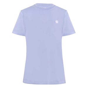 Pretty Green Heren-T-shirt met logo op de borst en ronde hals (Pastelblauw)