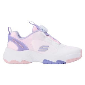 Skechers Retrotech-sportschoenen met contrasterende details voor kinderen (Wit/paars)